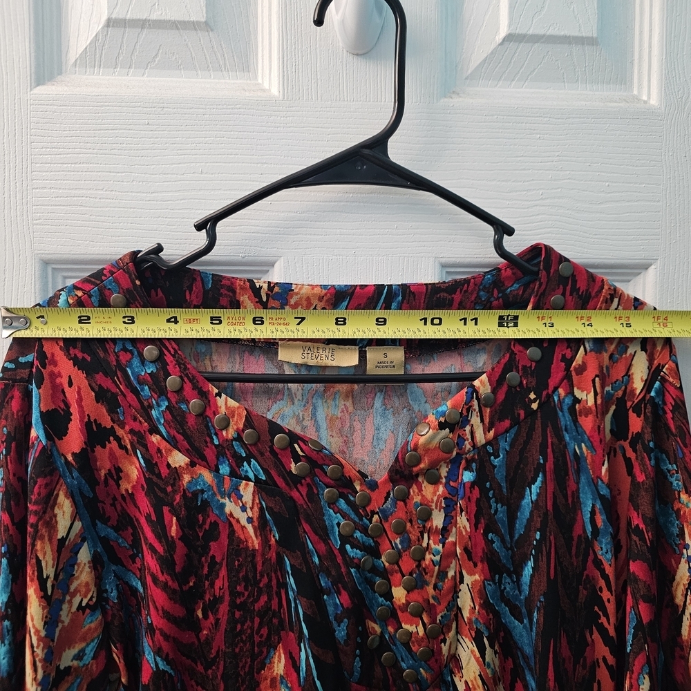 Valerie Stevens Colorful Women's Top Size Small - Picture 6 of 8